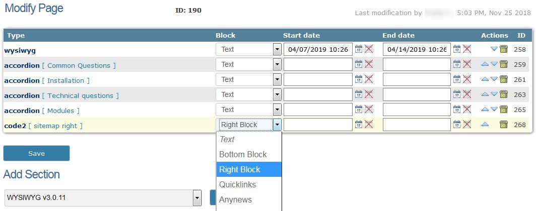 Assign content to block elements